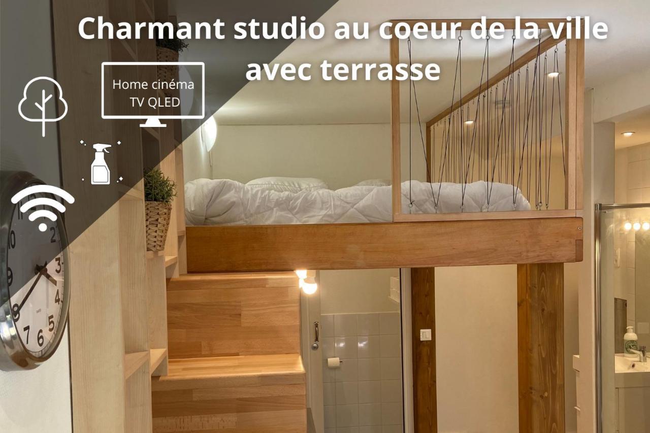 Charmant Studio Avec Terrasse Au Coeur De Nancy Exteriör bild